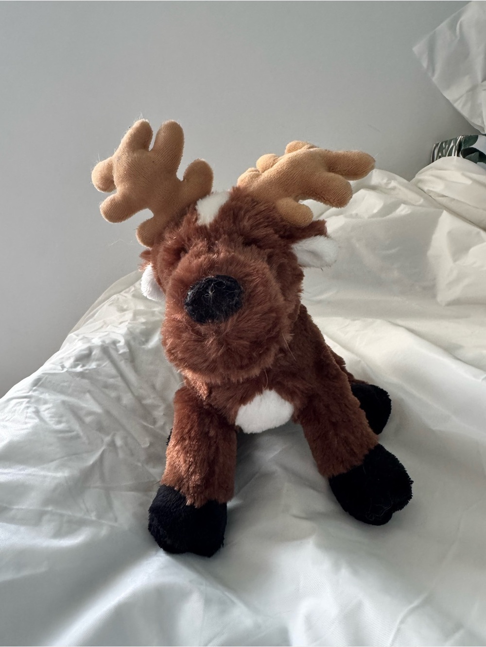 Webkinz Reindeer Ganz Plush Stuffed Animal | Brown Christmas Deer | No Code